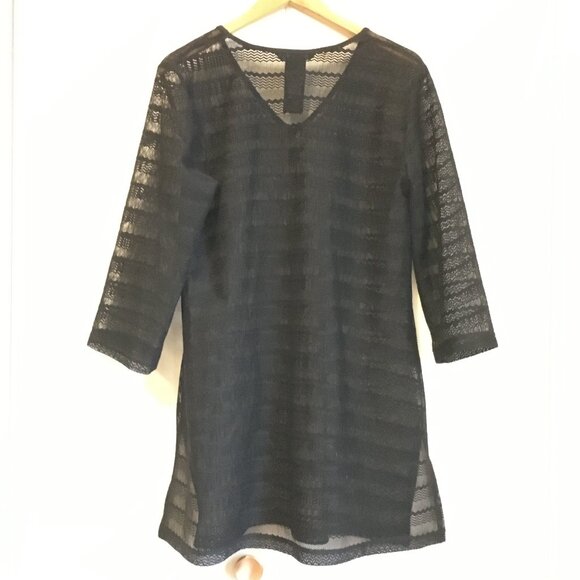 Black Lacy Cover Dress - Picture 4 of 15